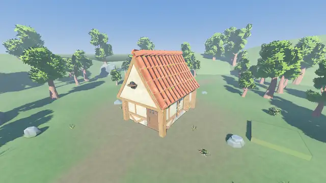 Grid Placement 6.1 hero: building a 3D house piece by piece with live ghost previews