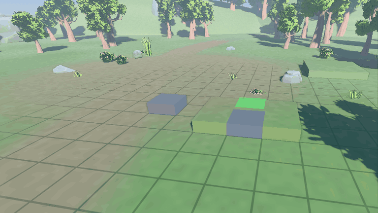 Painting and erasing 3D terrain cells